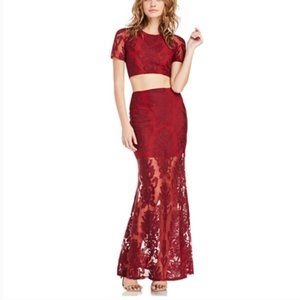 For Love & Lemons NWTs Ethereal Maxi Skirt XS